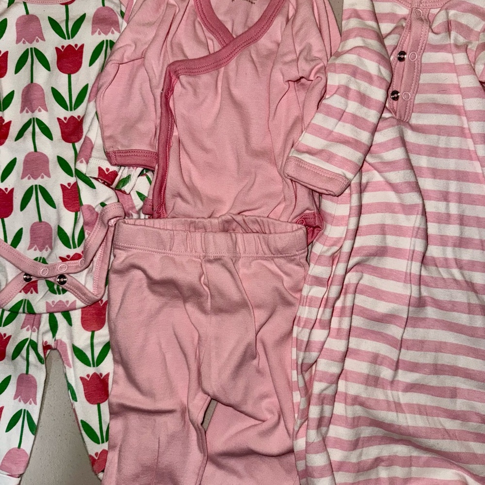 Charming Pink Striped Kids Pajama Set
